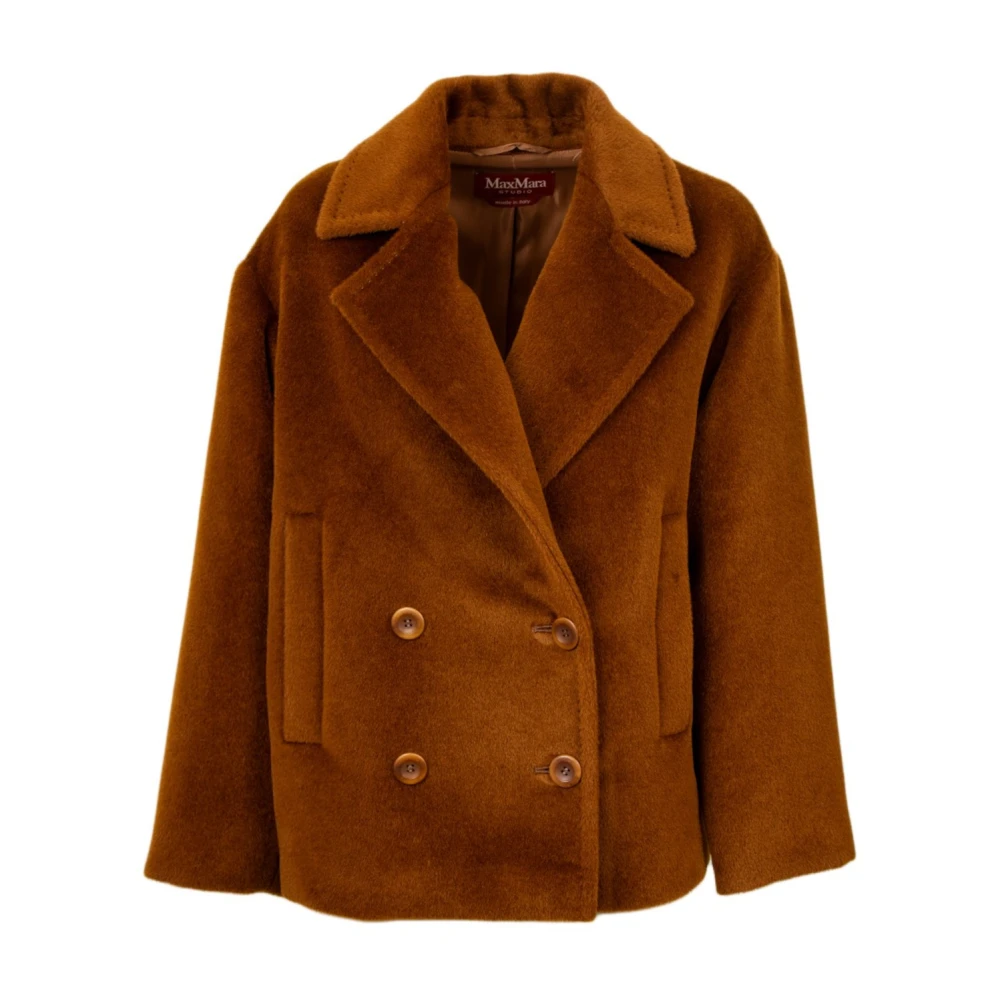 Max Mara Studio Bruine Jassen voor Vrouwen filovia Brown Dames