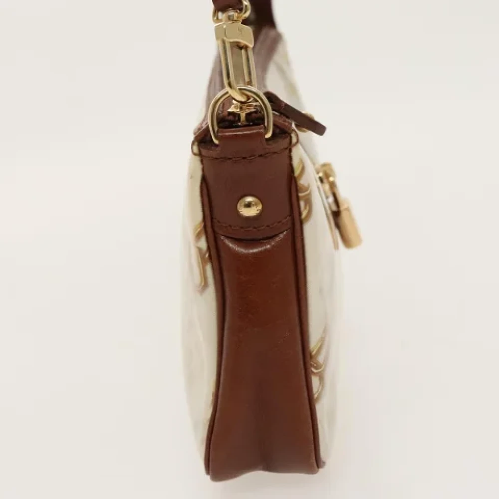 Louis Vuitton Vintage Pre-owned Leather clutches White Dames