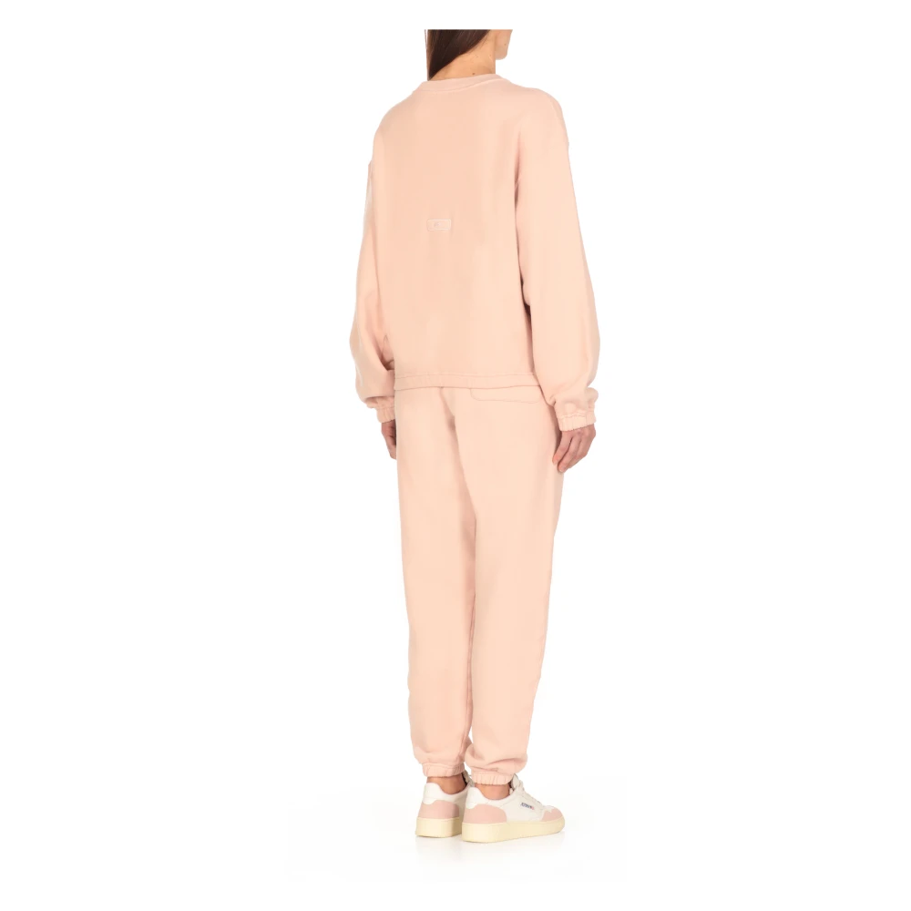 Autry Katoenen sweatshirt met ronde hals Pink Dames
