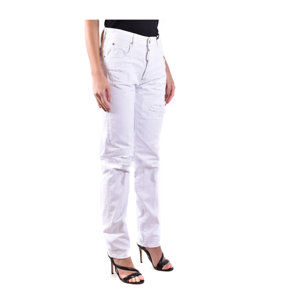 Dsquared2 Klassieke Denim Jeans voor Dagelijks Gebruik White Dames
