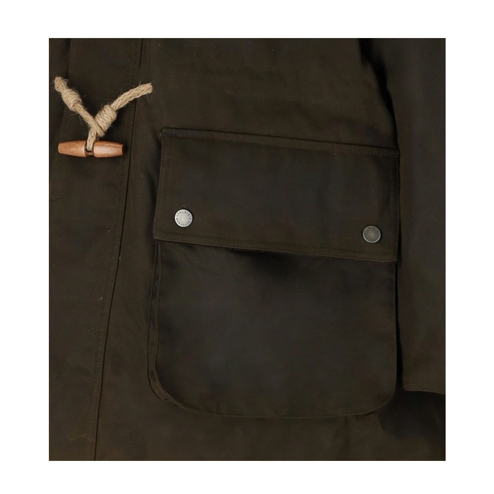Baracuta Waxed Duffle Parka Green Heren