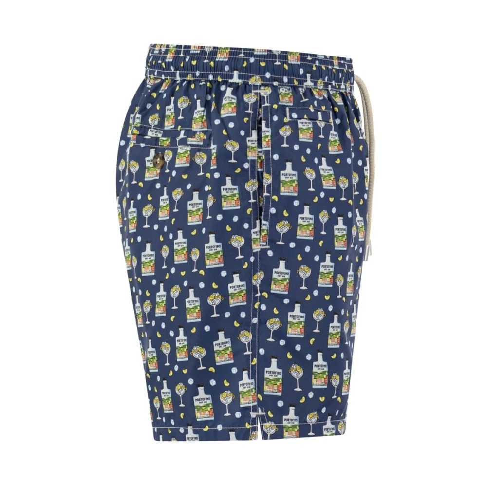 MC2 Saint Barth Blauwe Polyester Heren Zwembroek Blue Heren