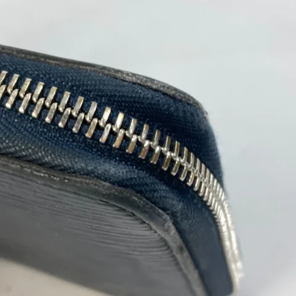 Louis Vuitton Vintage Pre-owned Leather wallets Blue Heren