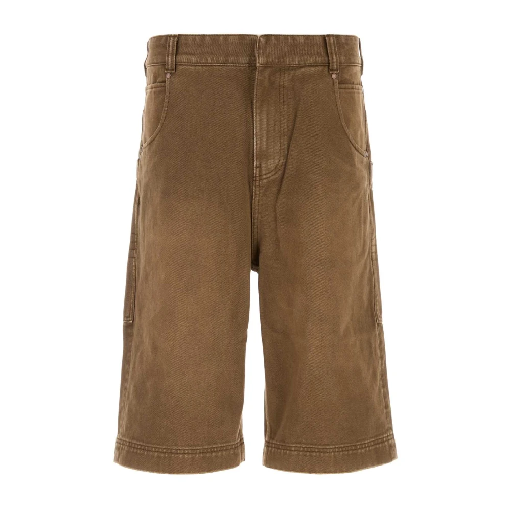 Entire Studios Mannelijk Bruin E Denim Bermuda Shorts