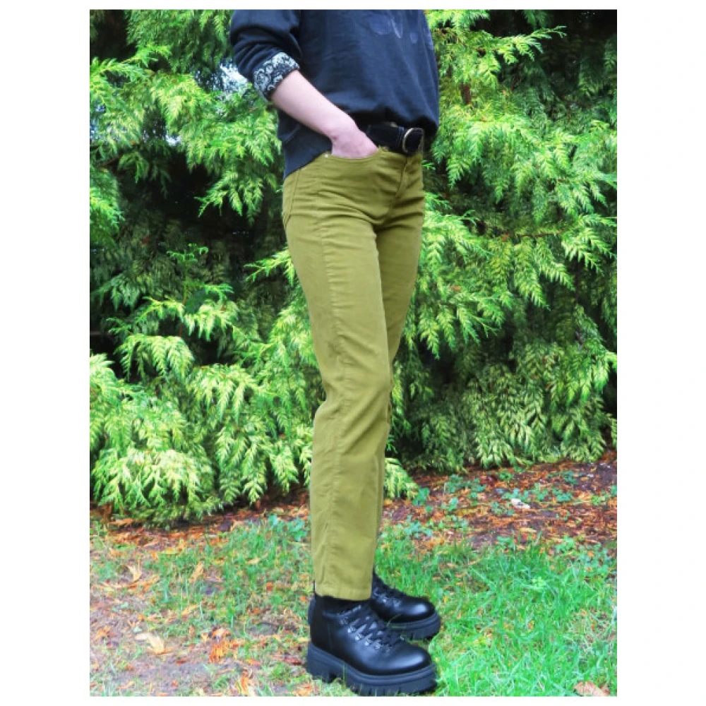 Islow Hoge taille Rechte Jeans Green Dames