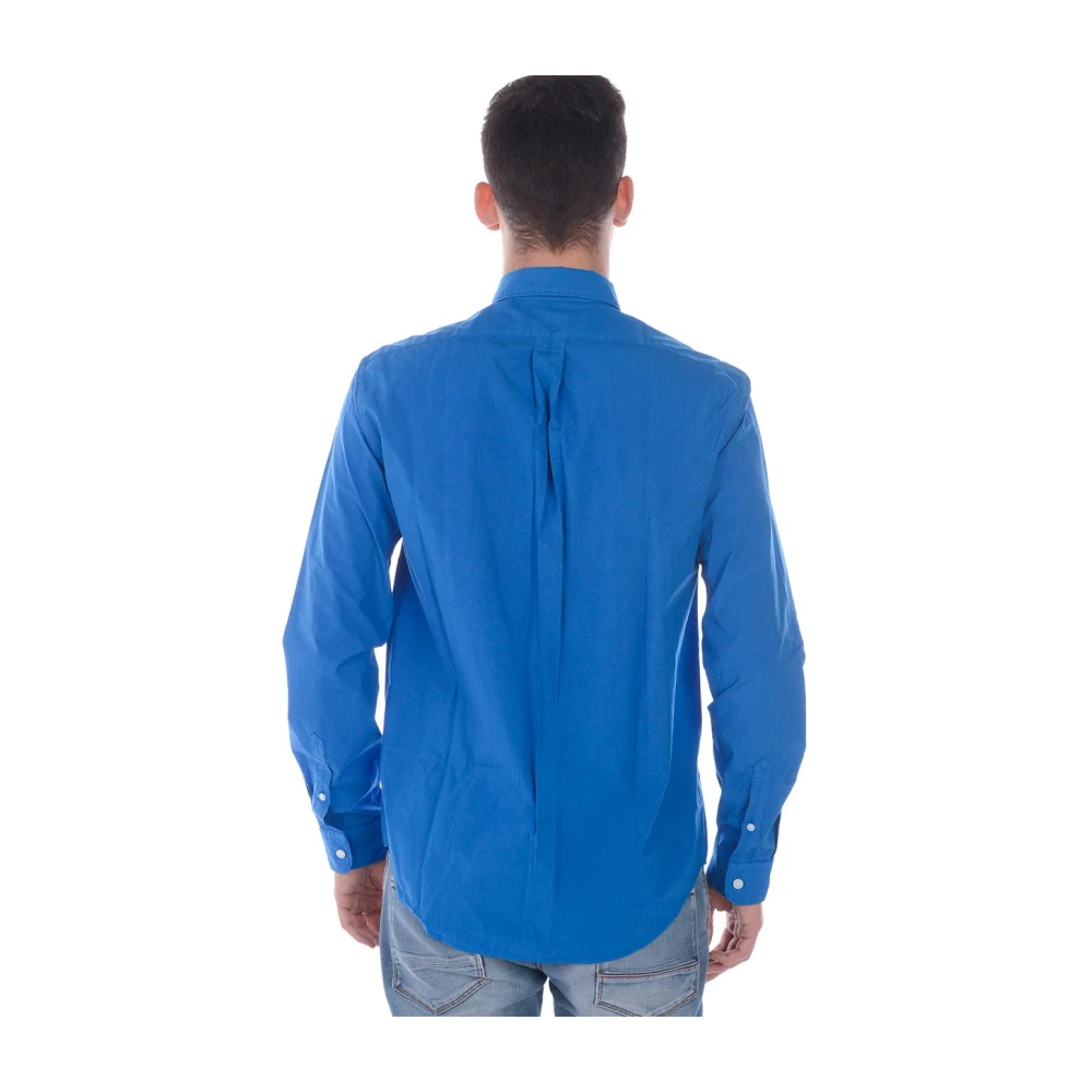 Kenzo Casual Katoenen Overhemd voor Mannen Blue Heren