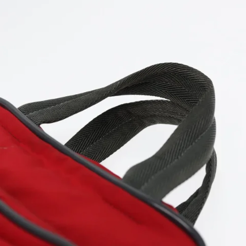 Prada Vintage Pre-owned Nylon handbags Red Dames