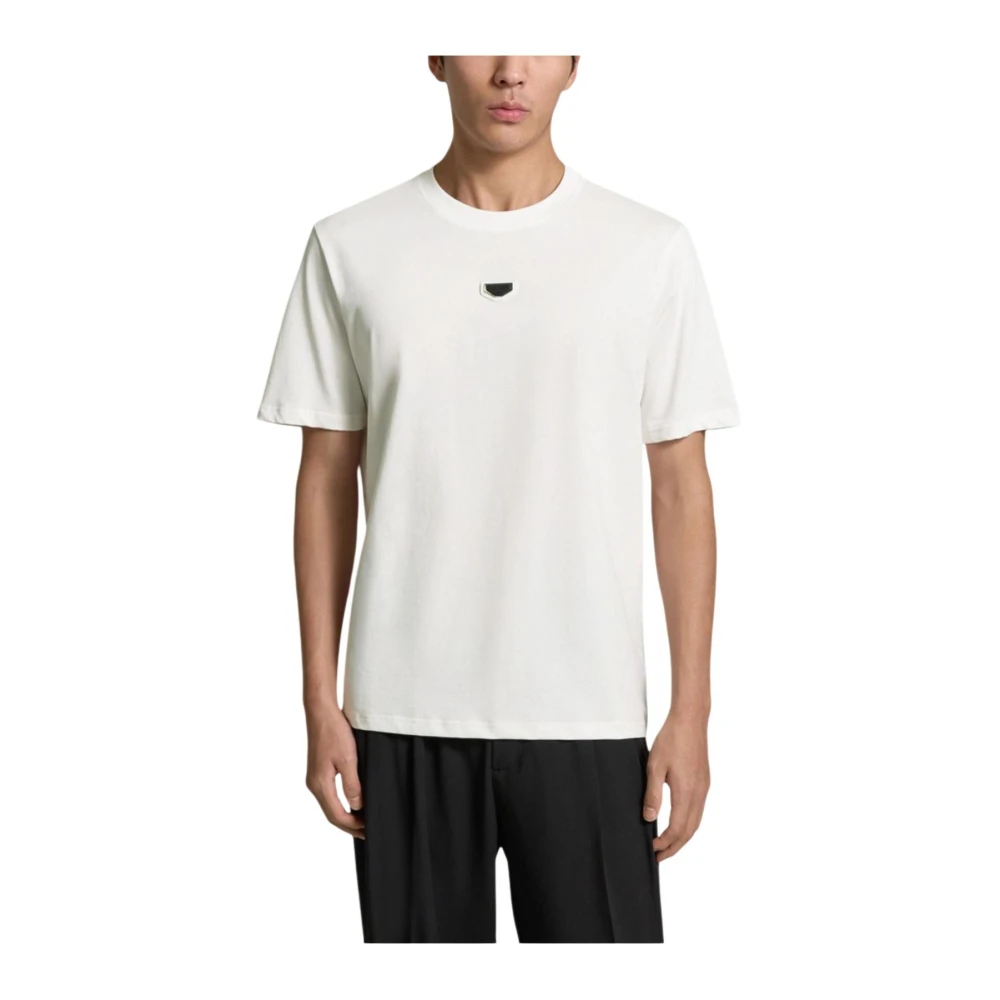 Antony Morato Uomo Bianco T-Shirt A Maniche Corte E Girocollo In Cotone