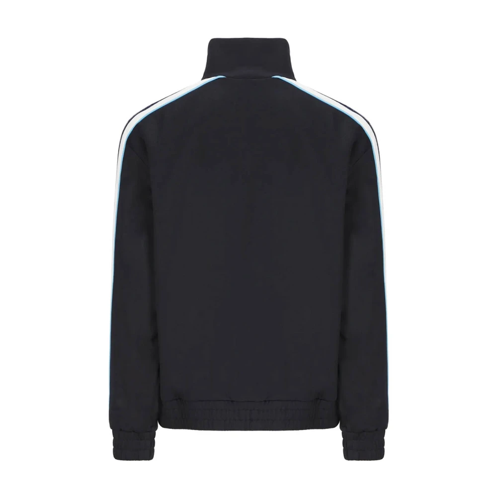 Fendi Logo FF Zip Sweatshirt Blue Heren