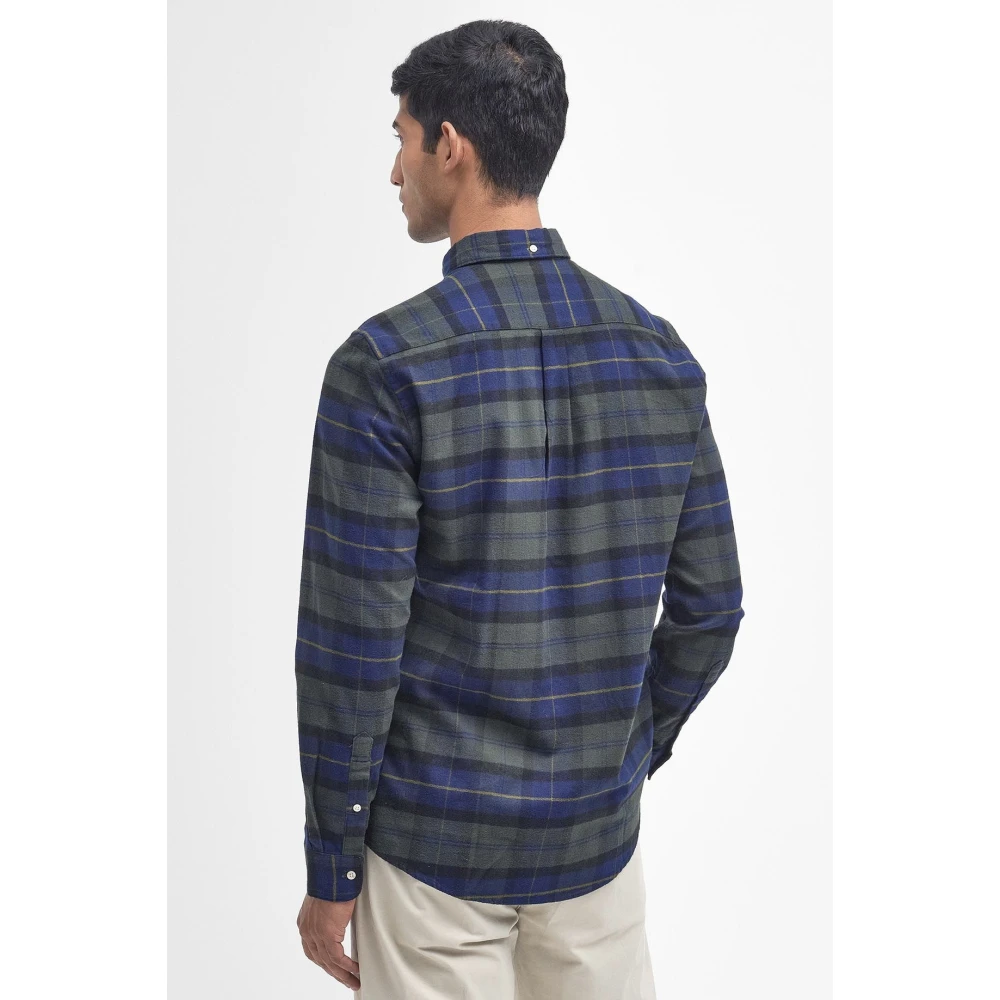 Barbour Multikleurig Getailleerd Overhemd Olive Night Multicolor Heren