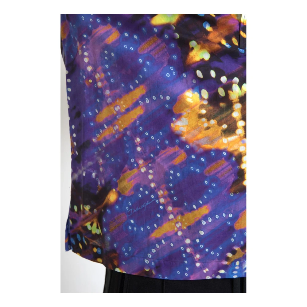 Dolce & Gabbana Multicolor Luminaire Print Polo Shirt Multicolor Heren