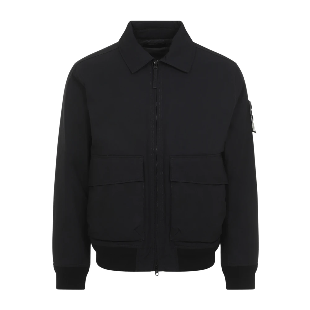 Stone Island Zwarte Ghost Jas Black Heren