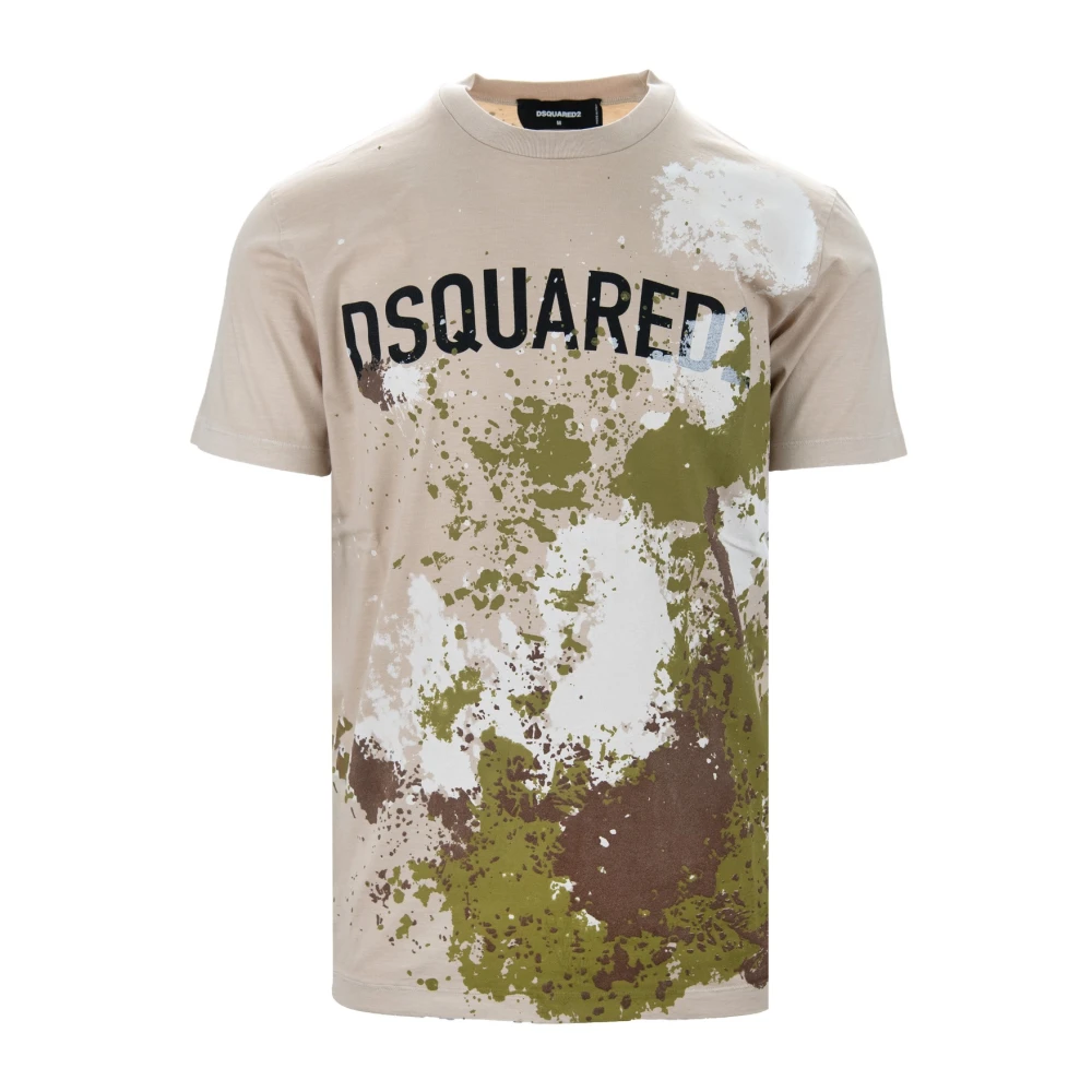 Dsquared2 Heren T-shirt met logo print Multicolor Heren