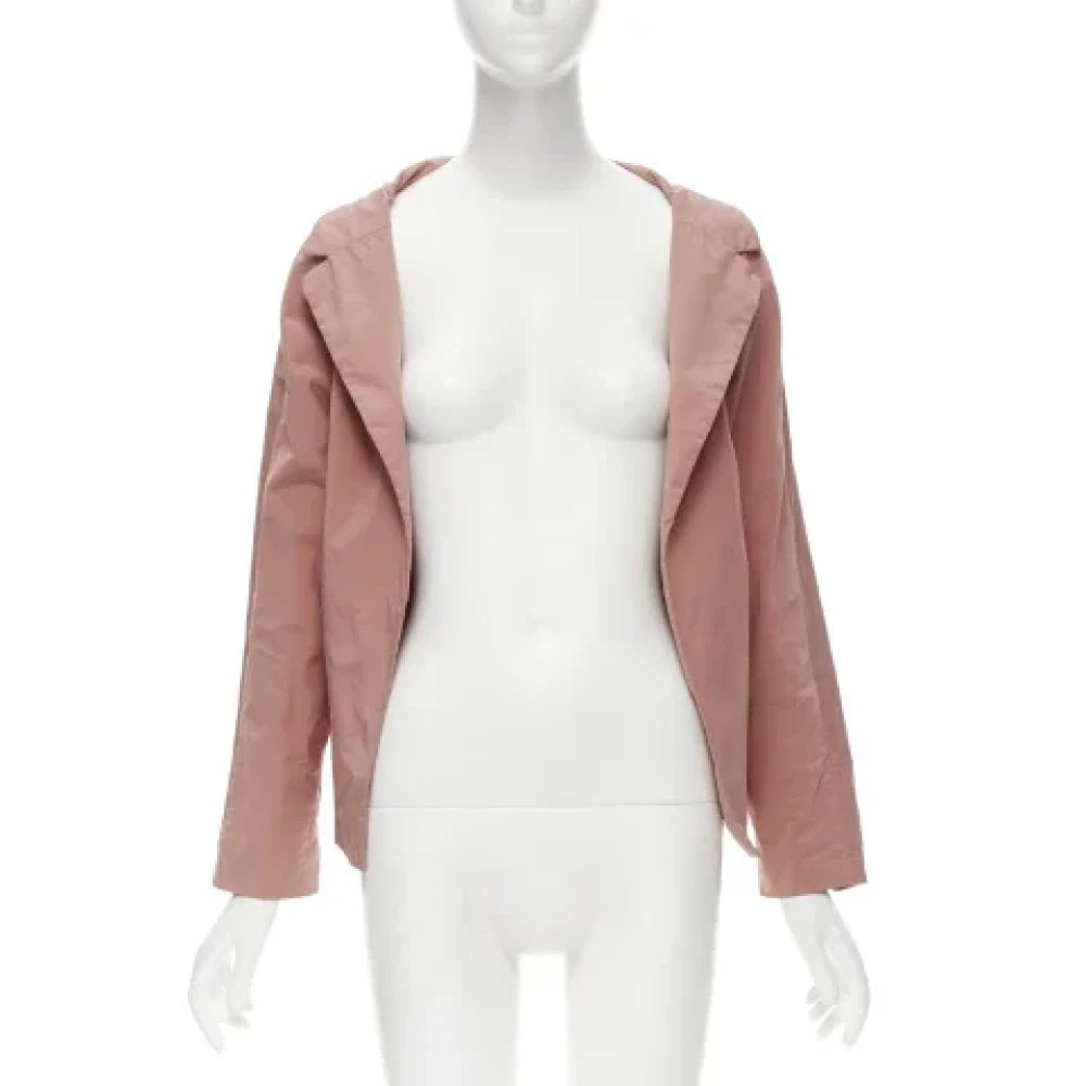 Marni Pre-owned Polyester outerwear Pink Dames