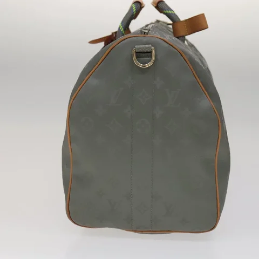 Louis Vuitton Vintage Pre-owned Canvas travel-bags Gray Dames