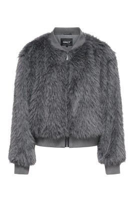 veste-grise-a-fermeture-eclair-manches-longues-col-rond