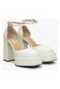 lichtbeige-leren-platformsandalen