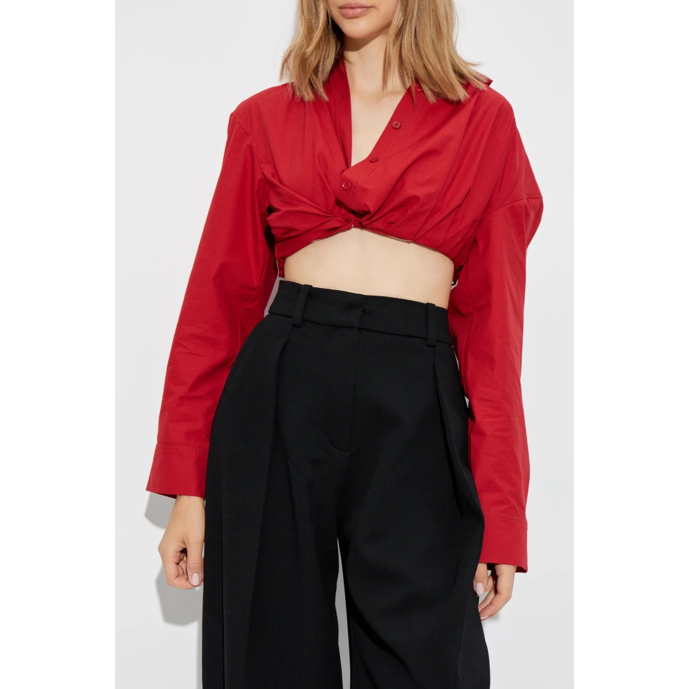 Jacquemus Overhemd La Chemise Bahia Red Dames
