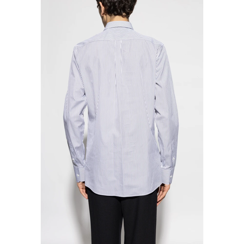 Dolce & Gabbana Overhemd met gestreept patroon White Heren
