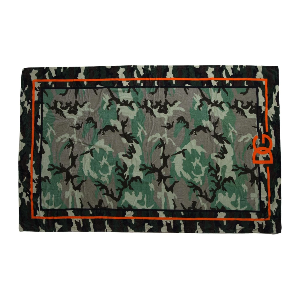 Dolce & Gabbana Multicolor Katoenen Wrap Shawl Sjaal Multicolor Heren