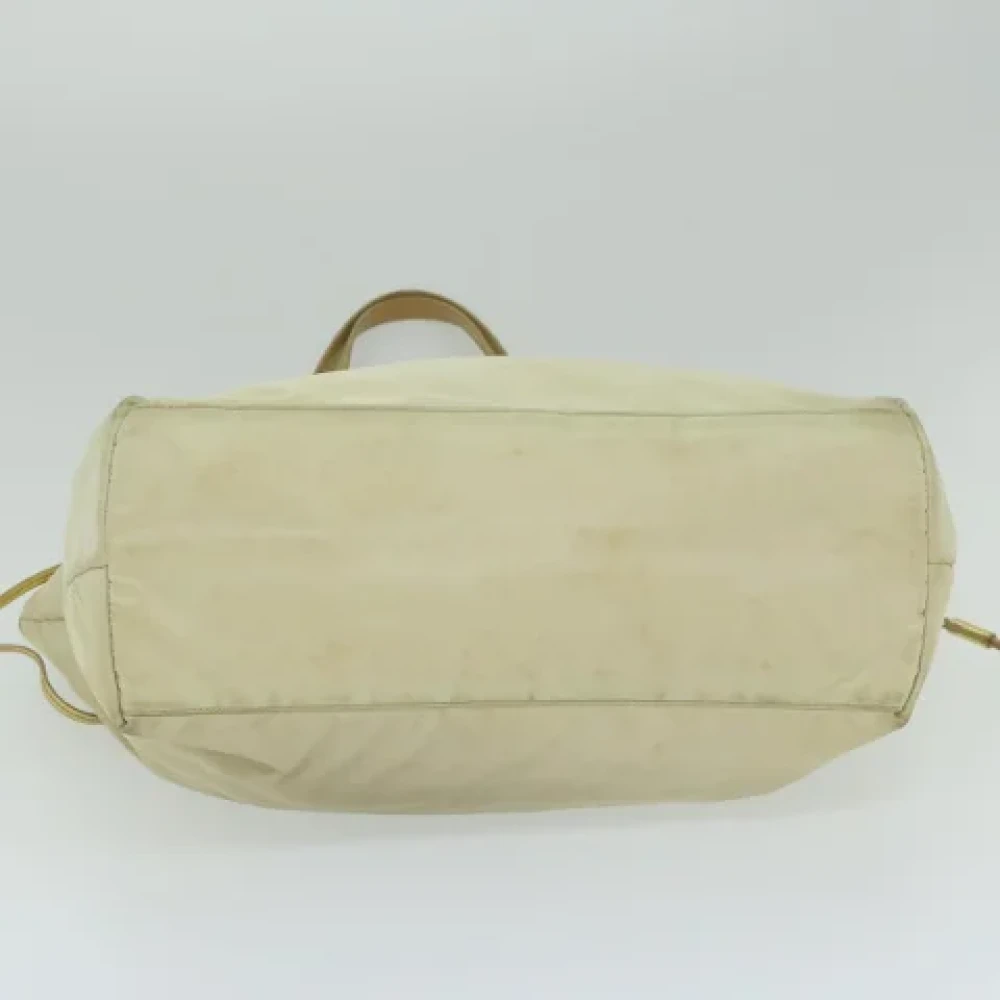 Prada Vintage Pre-owned Nylon totes Beige Dames