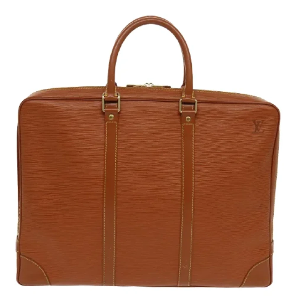 Louis Vuitton Vintage Pre-owned Leather handbags Brown Dames
