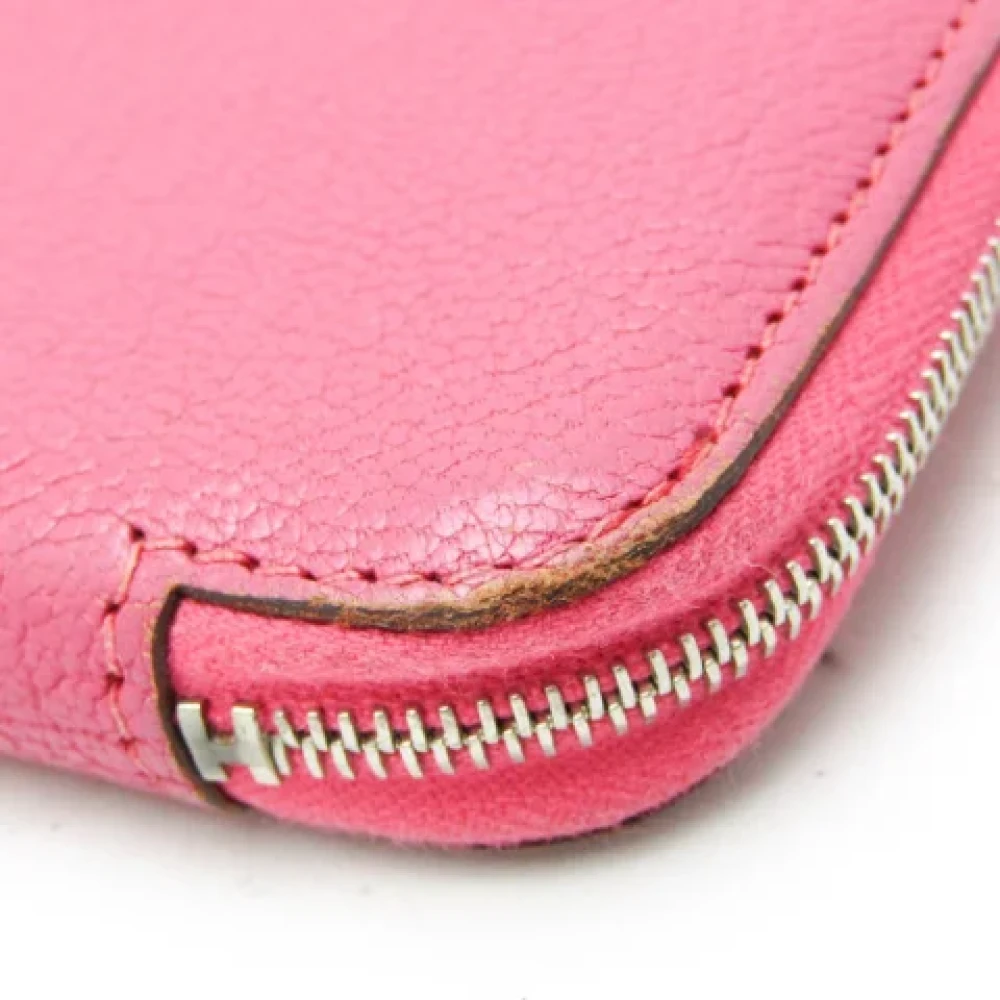 Hermès Vintage Pre-owned Leather wallets Pink Dames