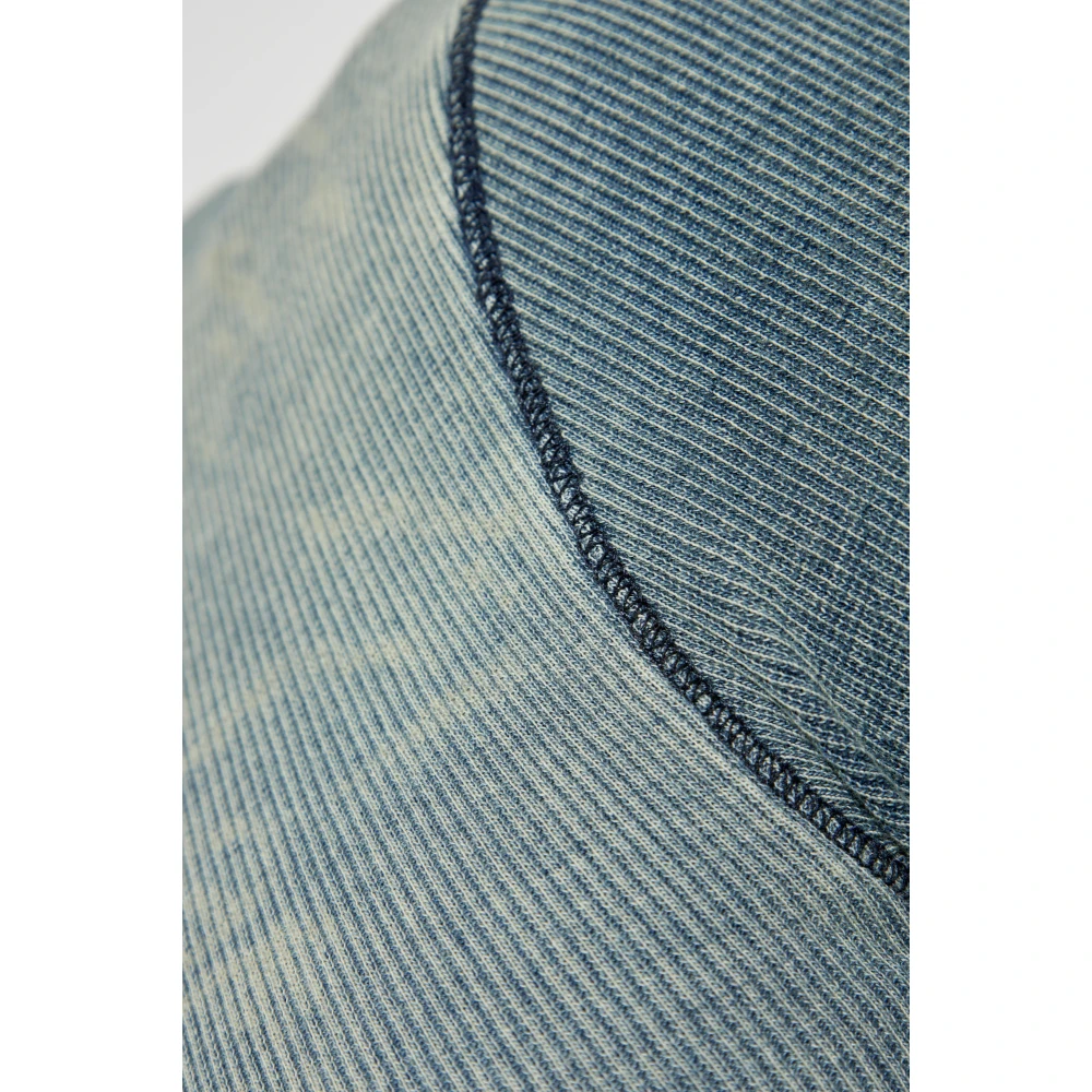 Diesel Geribbelde top T-Hans Blue Unisex