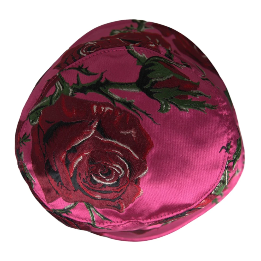 Dolce & Gabbana Rosa Bloemen Emmmer Hoed Mannen Pink Heren