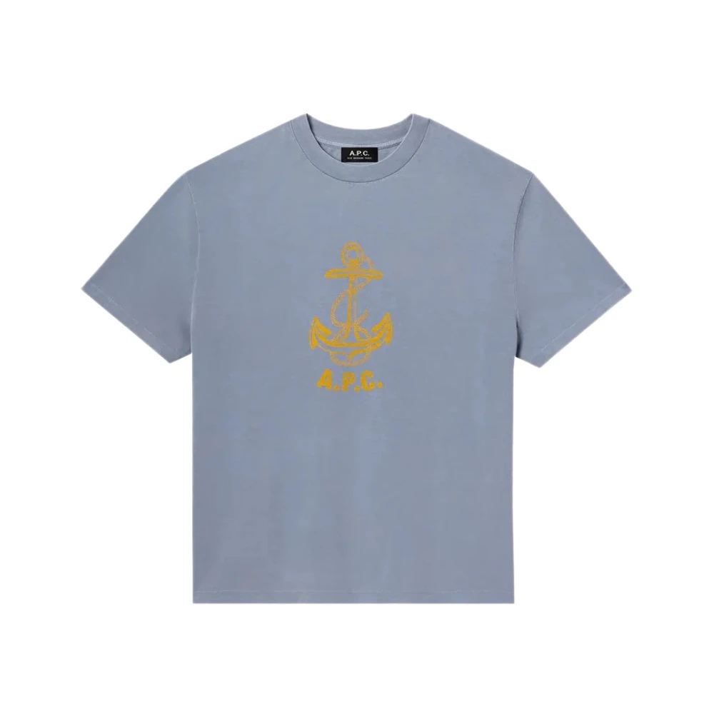 A.p.c. - Tops > T-Shirts - Blue - A.p.c. - Modalova