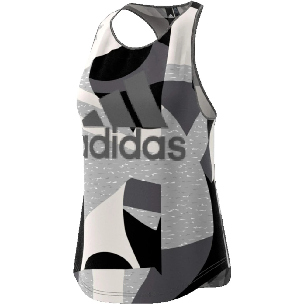 Adidas Gedrukte tanktop voor vrouwen Gray Dames