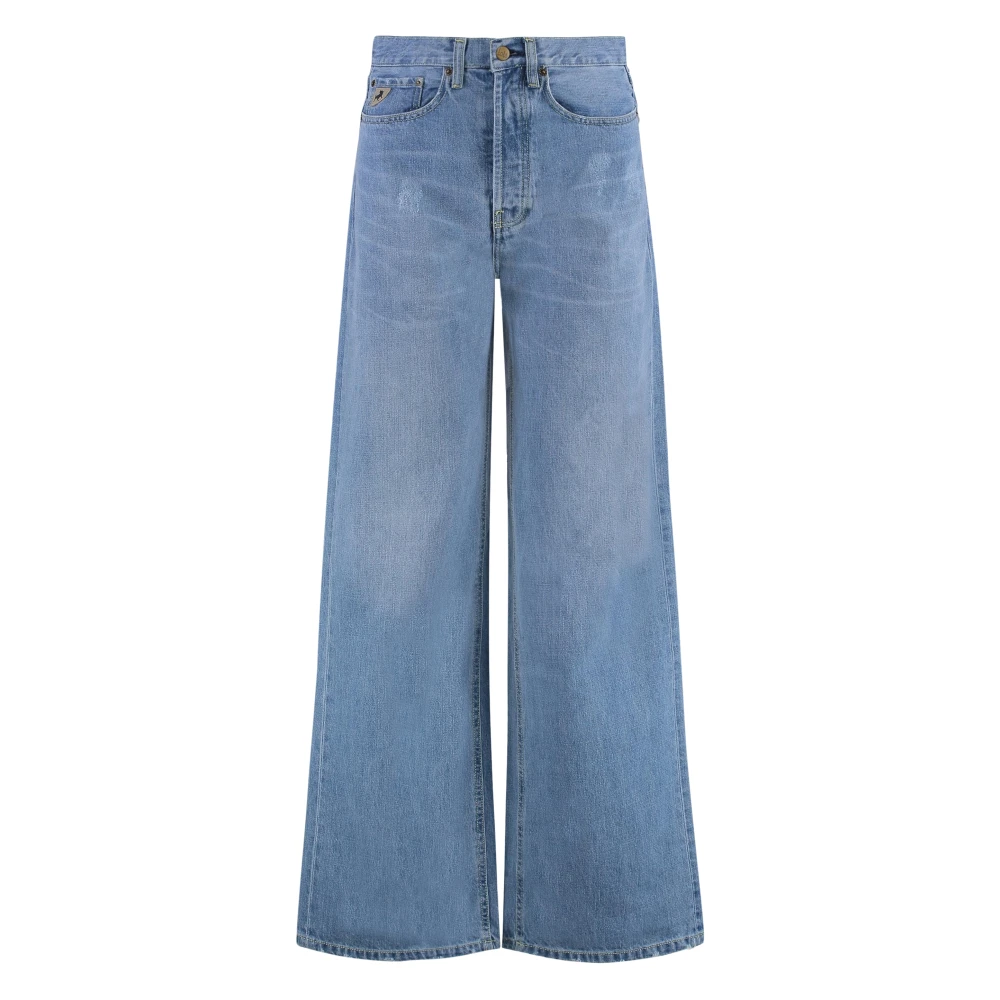 Lois Gescheurde Skate Jeans met Metalen Details Blue Dames