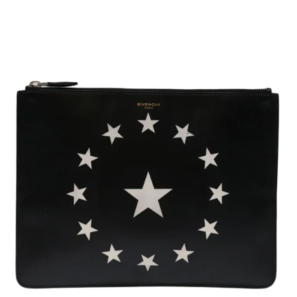 Givenchy Pre-owned Leather clutches Black Dames