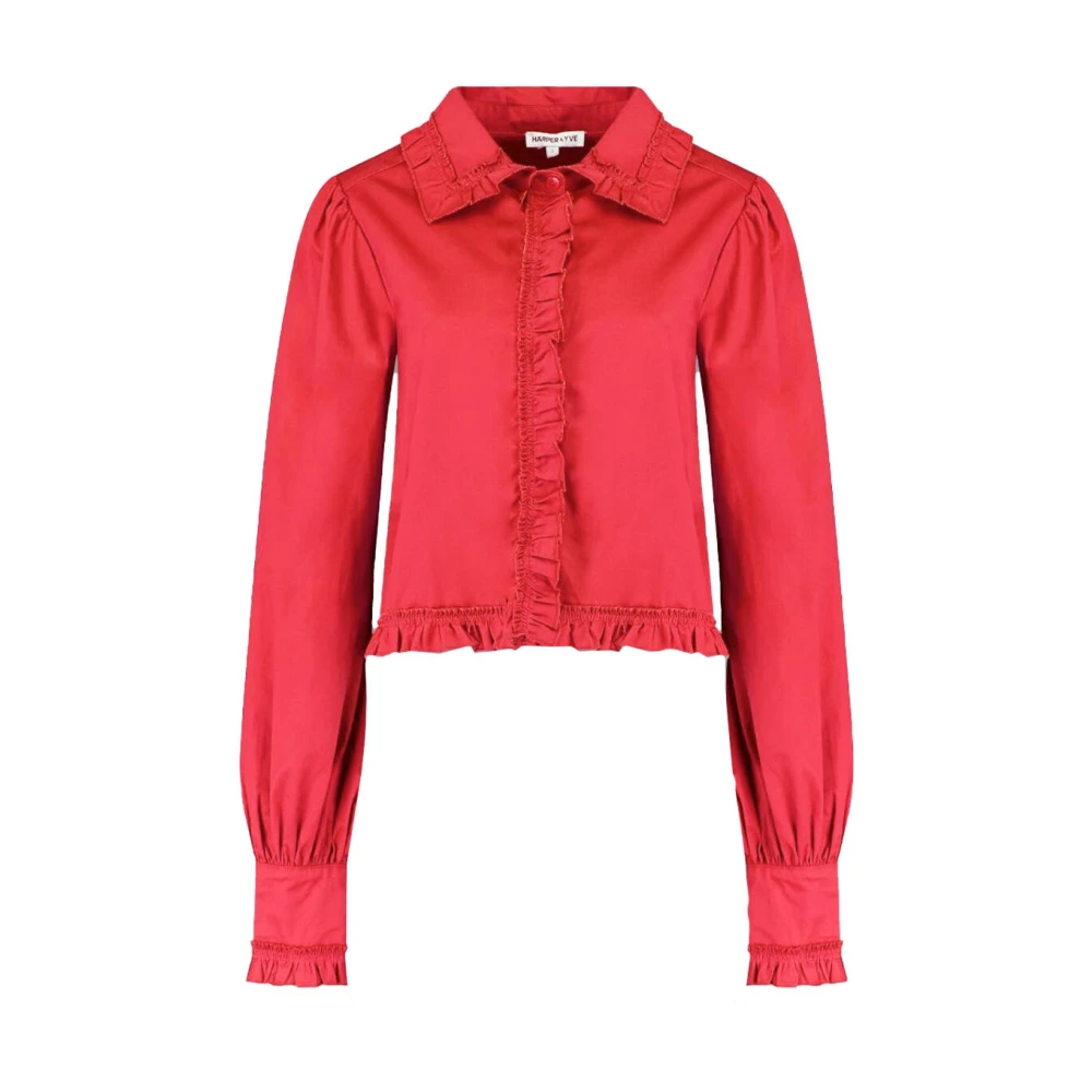 Harper & Yve Ellie Lange Mouw Blouse Red Dames