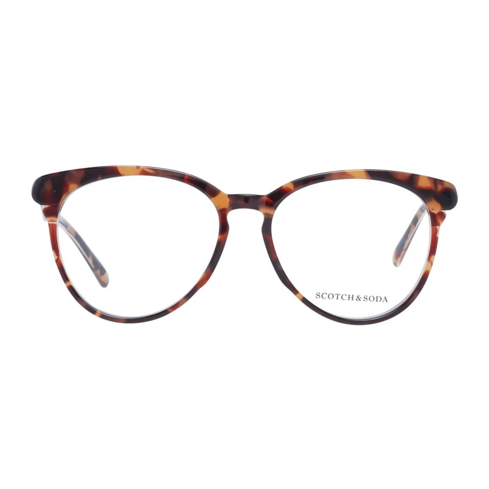 Scotch & Soda Bruine Ronde Optische Monturen Brown Dames