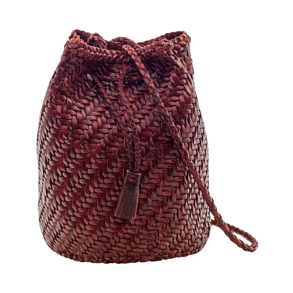 Dragon Diffusion Bordeaux Crossbody Tas met Kwastje Red Dames