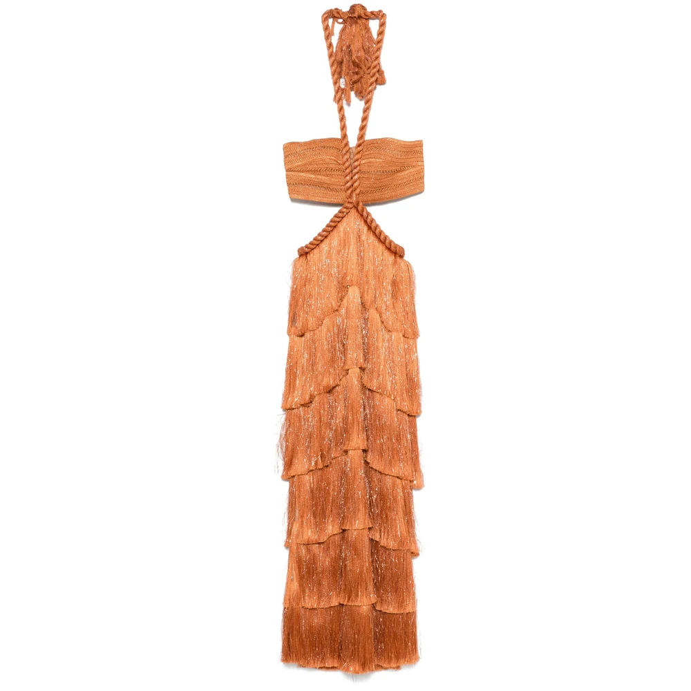 Patbo Oranje Mouwloze Cut-Out Jurk Orange Dames