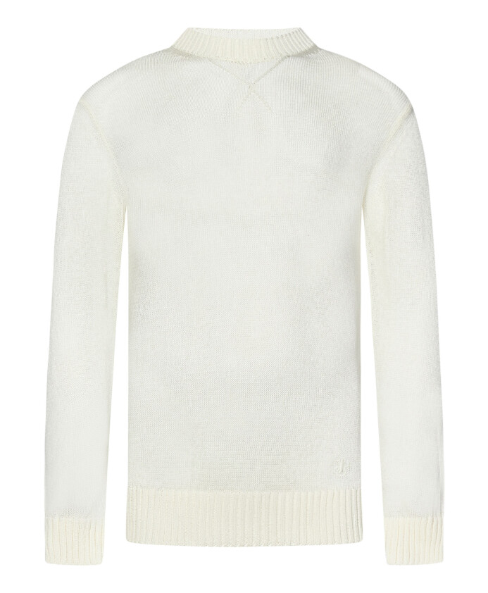 pull-blanc-col-rond-cotele-en-coton
