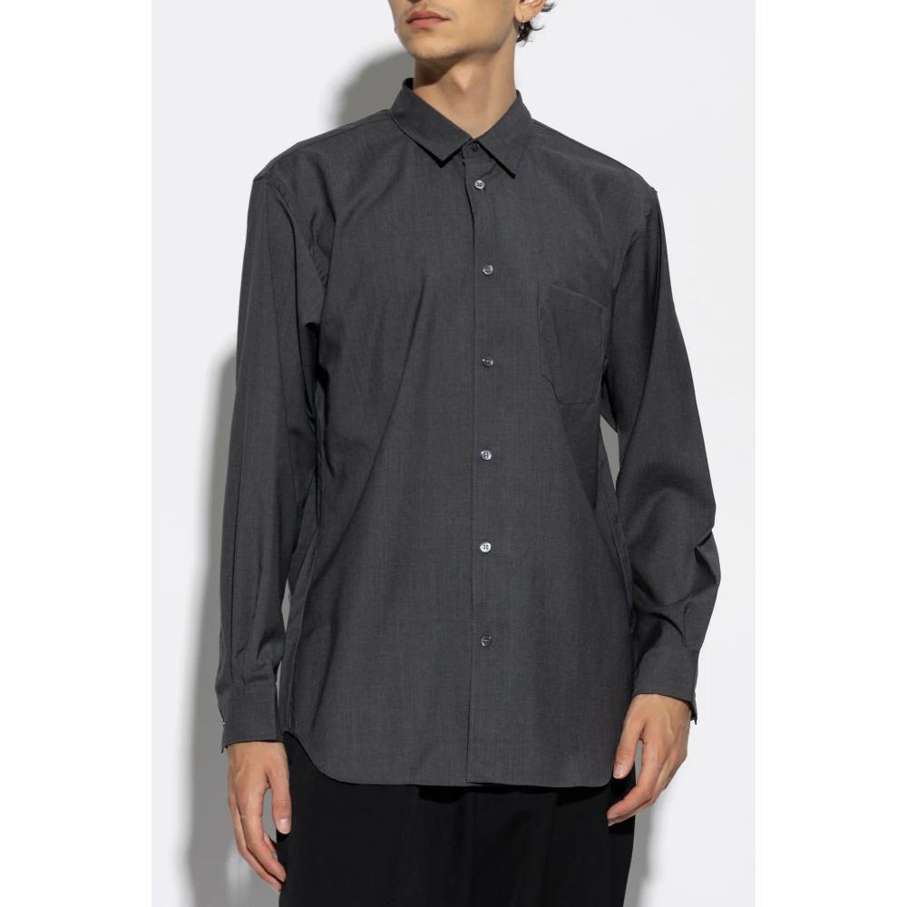 Comme des Garçons Wollen overhemd Gray Heren