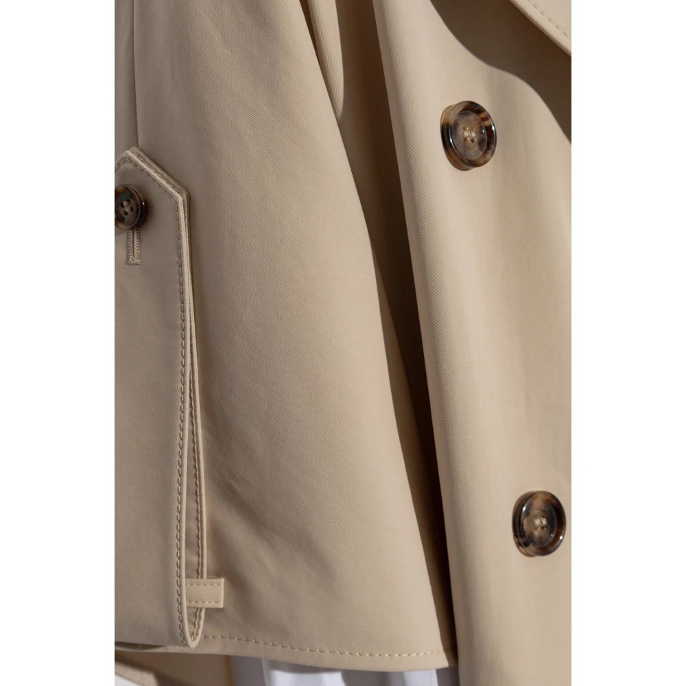 Max Mara Katoenen poncho 'Finezza' Beige Dames