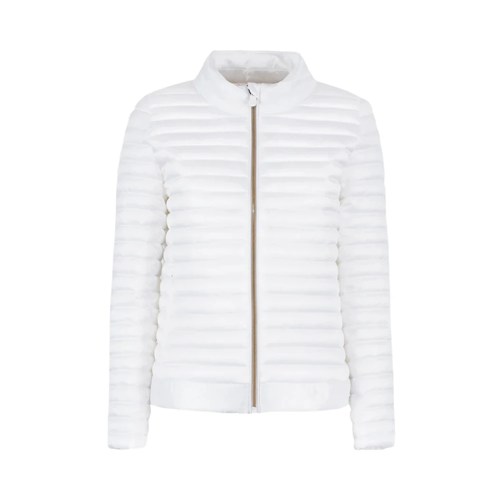 Save The Duck Women's White Winter Jackets, 3XL, Quilted Alyssa Jacket With Zip
