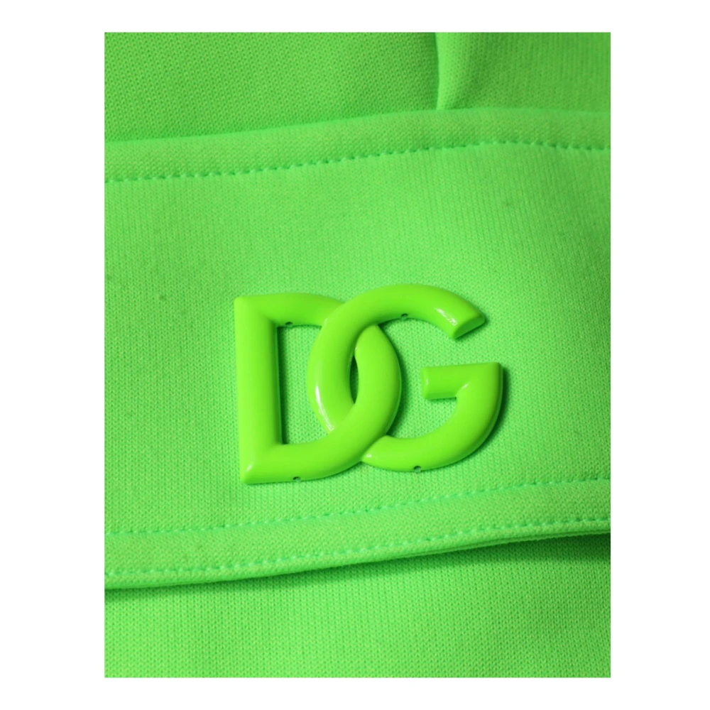 Dolce & Gabbana Neon Green Cargo Jogger Sweatpants Green Heren