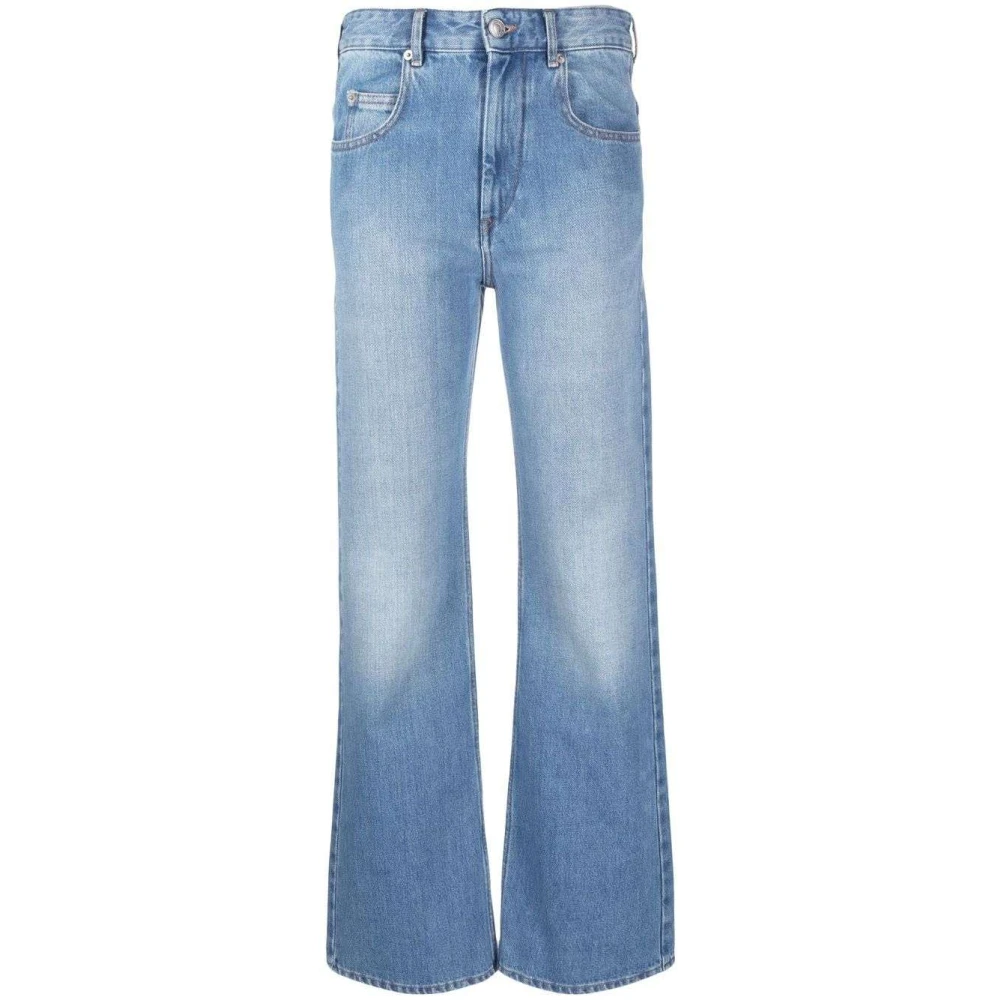 Isabel Marant Étoile Lichtblauwe High-Rise Bootcut Jeans Blue Dames