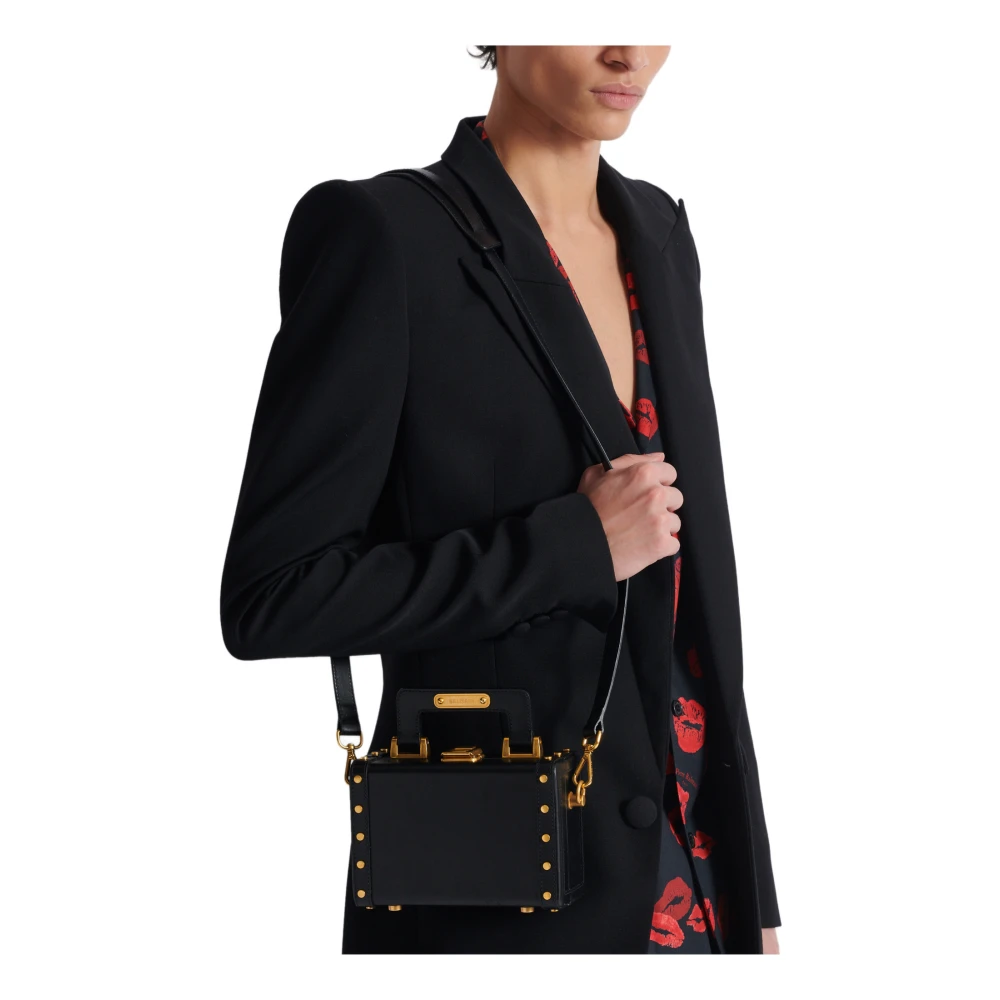 Balmain Camera tas in doosleer Black Heren