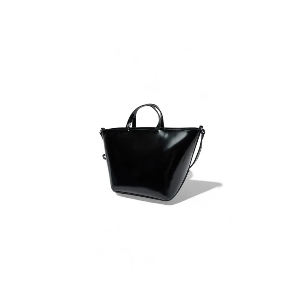 Tommy Hilfiger Zwarte Polyethyleen Handtas Herfst Winter Collectie Black Dames