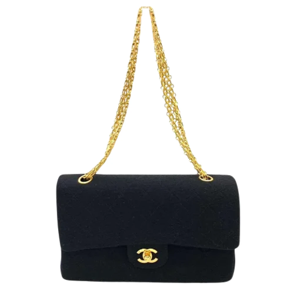 Chanel Vintage Pre-owned Cotton chanel-bags Black Dames