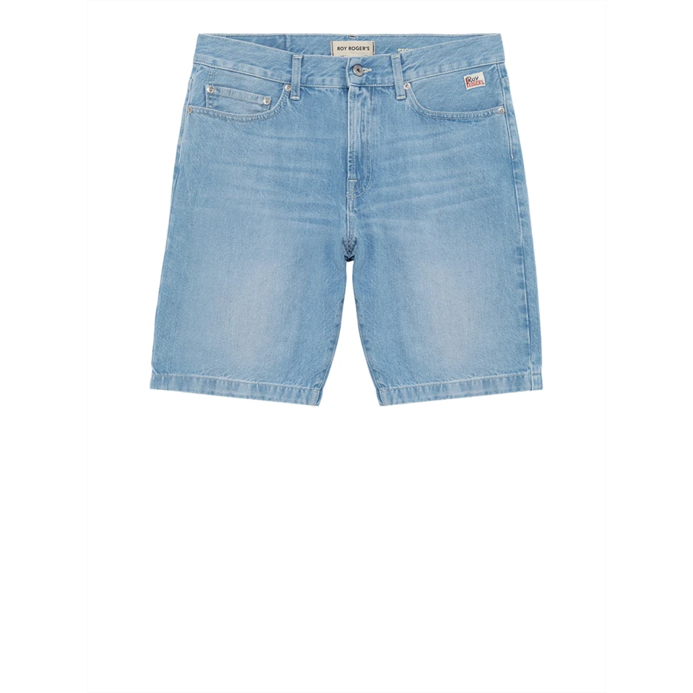 Roy Roger's Men's Blue Denim Shorts, W32, Bermuda Jeans