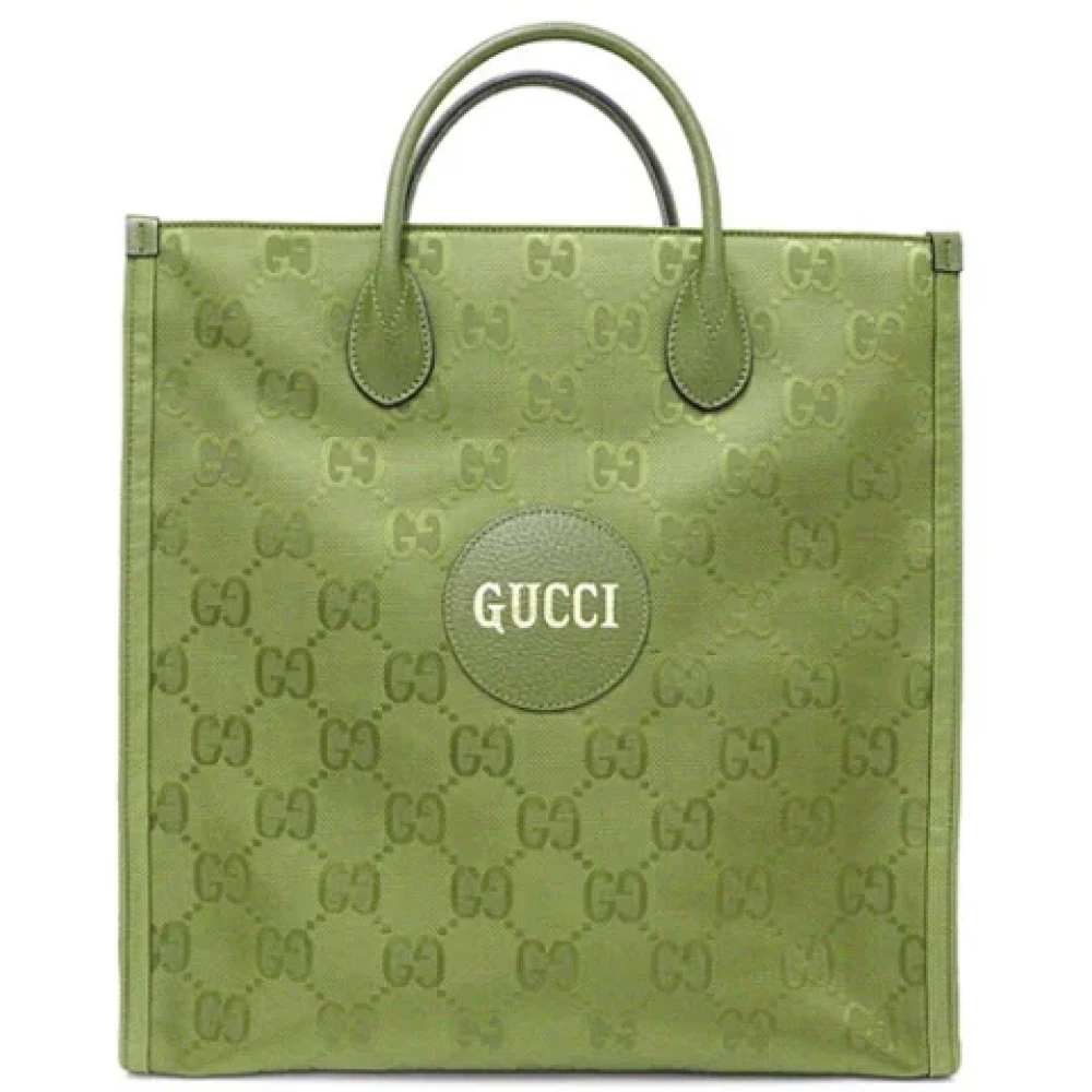 Gucci Vintage Tweedehands Groene nylon Gucci tas Green Dames