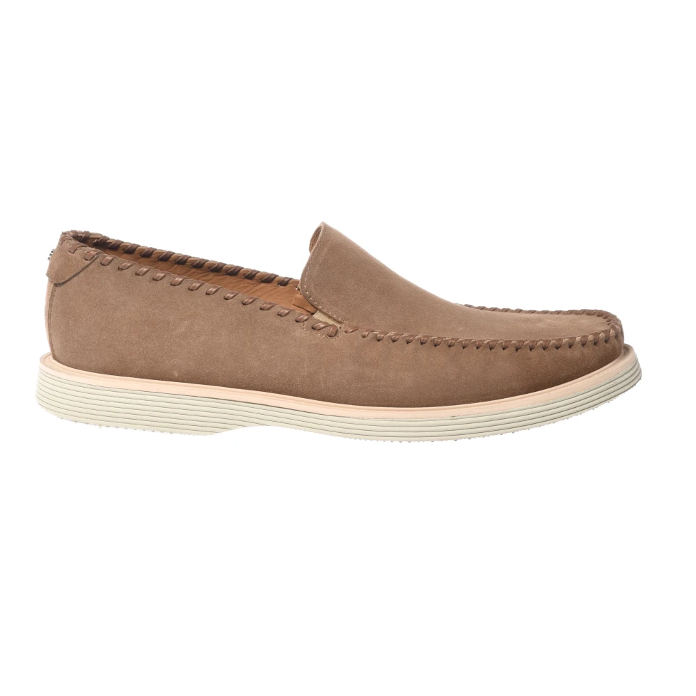 Baldinini Men's Brown Suede Loafer - Loafers - 7 Uk - Shoes