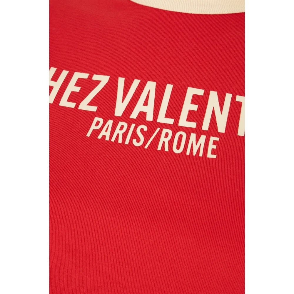 Valentino Garavani Casual Katoenen T-Shirt voor Mannen Red Dames